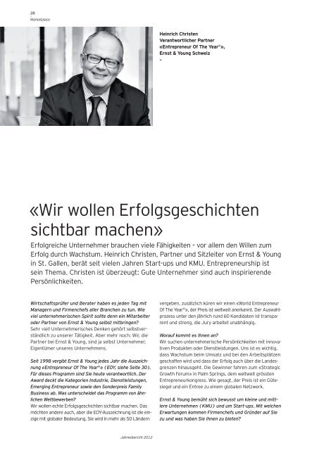 Facts & Figures - Home - Ernst & Young - Schweiz