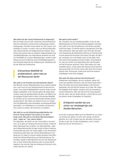 Facts & Figures - Home - Ernst & Young - Schweiz