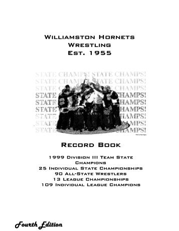 Record Book - Williamston Wrestling