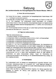 LV Satzung - Landesverband Hessen Nassau