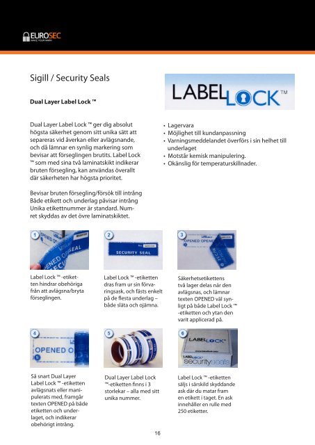 Eurosec AB - Security Marking