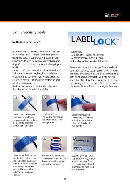 Eurosec AB - Security Marking