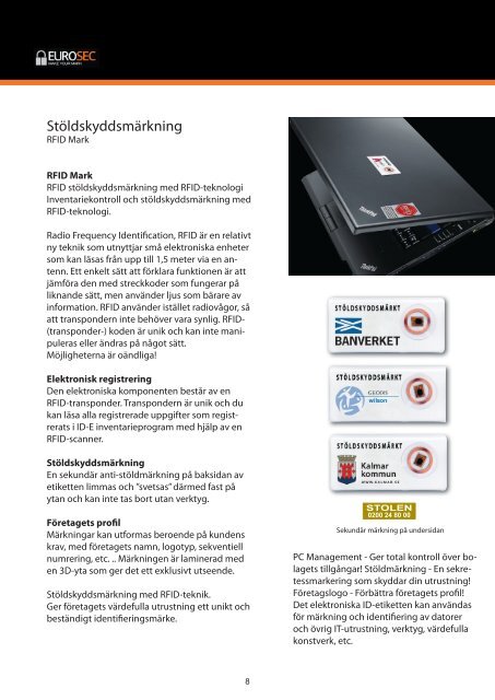 Eurosec AB - Security Marking