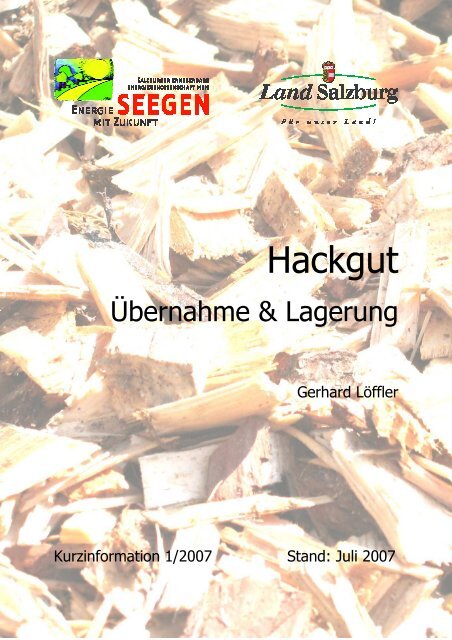 2 Übernahme von Hackgut - Seegen