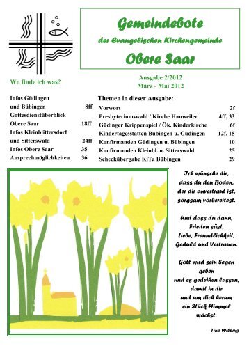 Evangelische Kirchengemeinde Obere Saar