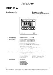 DMP 96 A Zweikanalregler Zweipunktregler - Dold GmbH