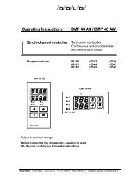 Operating Instructions DMP 48 AS / DMP 48 AW - Dold GmbH