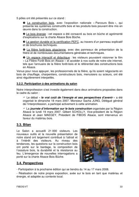 Rapport d'activités 2007 - FIBOIS Alsace