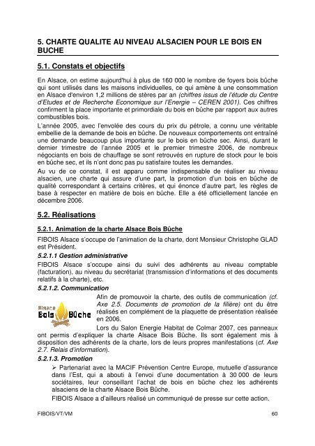 Rapport d'activités 2007 - FIBOIS Alsace