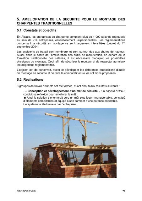 Rapport d'activités 2007 - FIBOIS Alsace