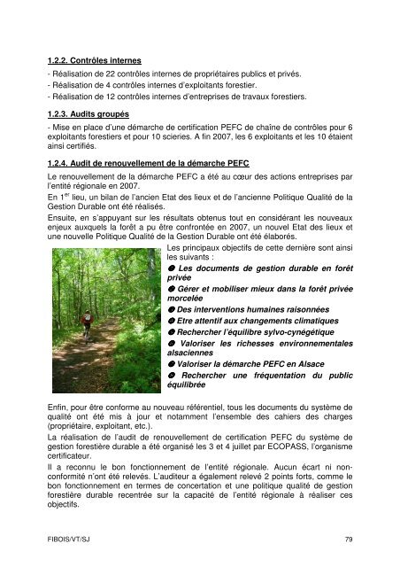 Rapport d'activités 2007 - FIBOIS Alsace