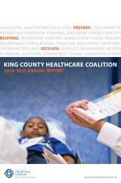 2010-2011 Healthcare Coalition Annual Report