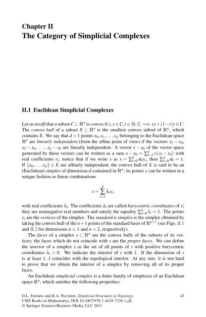 Simplicial Structures in Topology