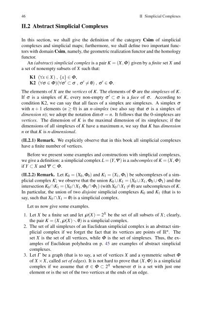 Simplicial Structures in Topology