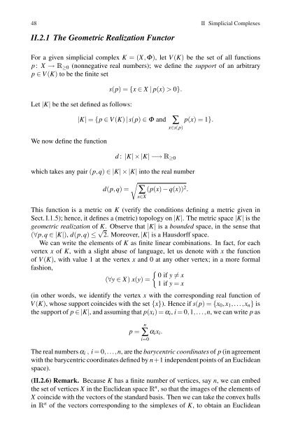 Simplicial Structures in Topology