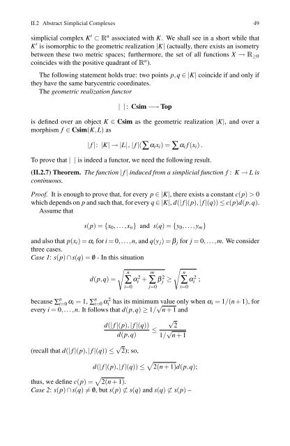 Simplicial Structures in Topology
