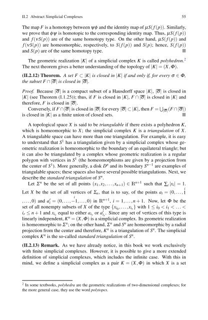 Simplicial Structures in Topology