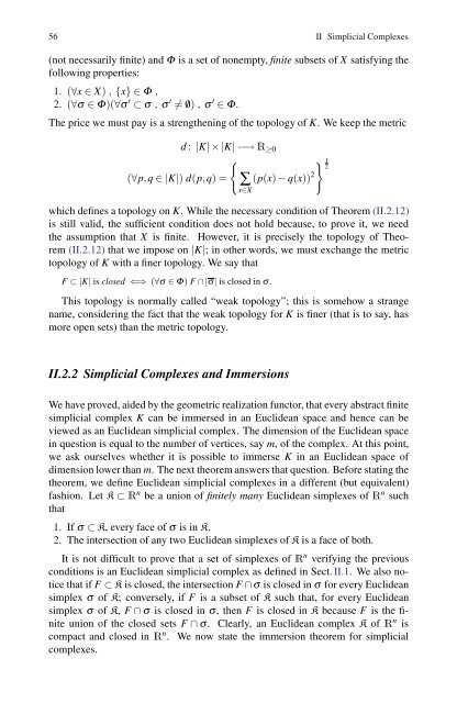 Simplicial Structures in Topology