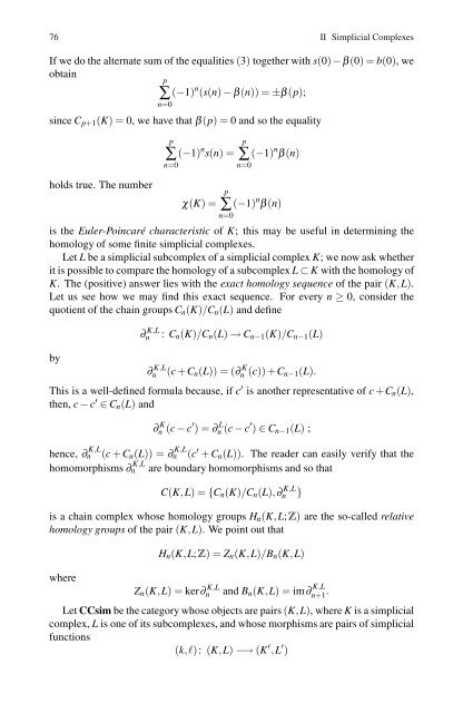 Simplicial Structures in Topology