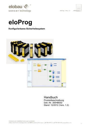 eloProg 350HB002_D_Vers_1_2 | Betriebsanleitungen - Elobau