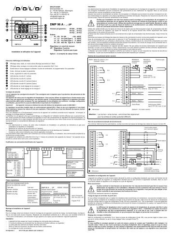 DMP 96 A - ...-3P ⑨ ⑧ ⑦ ⑥ ④ ⑤ ③ ② ⑩ ① - Dold GmbH