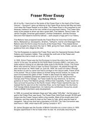 Fraser River Essay - BCIT