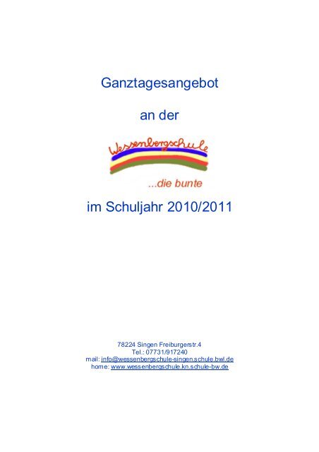 Broschüre Ganztagesangebot 2010-2011 zum Download als PDF