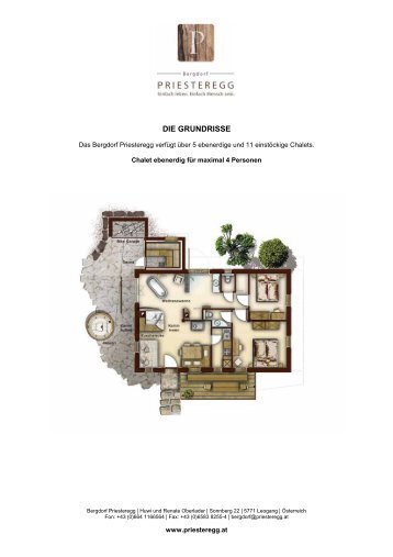 Grundrisse der Chalets (PDF) - Bergdorf Priesteregg