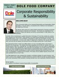 Archive: Issue 2 - Dole Sustainability
