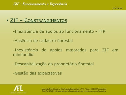 ZIF - Funcionamento e Experiência - Forestis