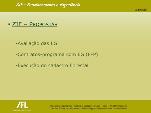 ZIF - Funcionamento e Experiência - Forestis