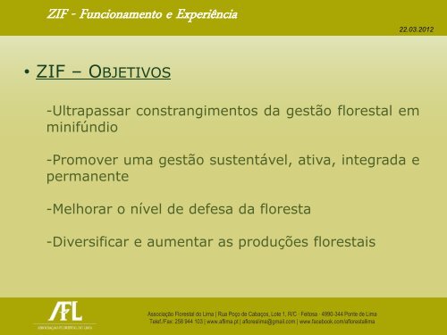 ZIF - Funcionamento e Experiência - Forestis