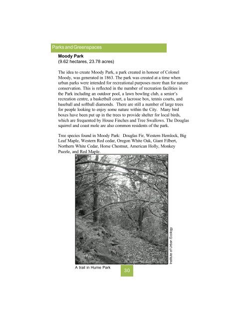 New Westminster Environmental Almanac (2917 ... - Douglas College
