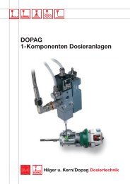 DOPAG 1-Komponenten Dosieranlagen