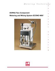 DOPAG Two-Component Metering and Mixing System ECONO-MIX®