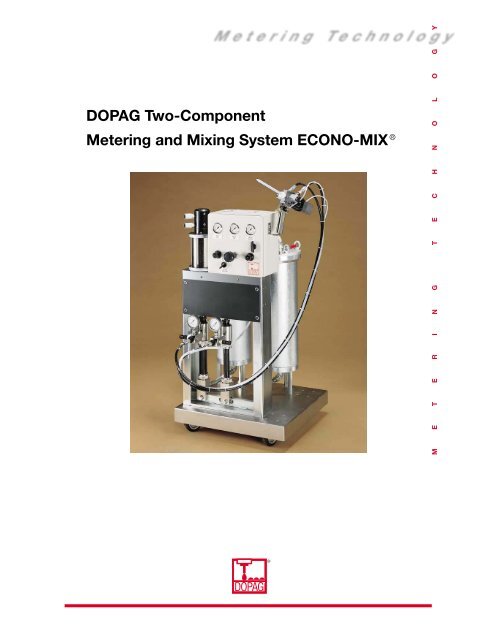 DOPAG Two-Component Metering and Mixing System ECONO-MIX®