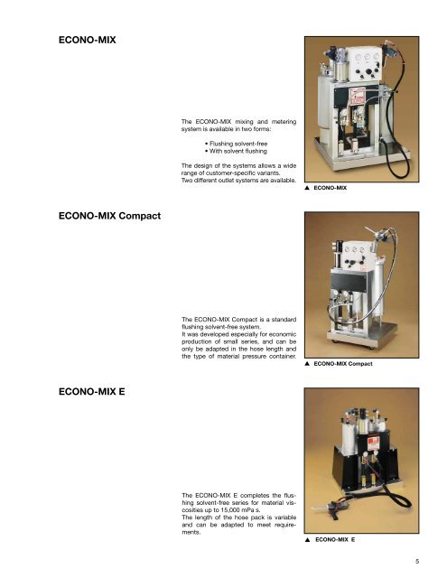 DOPAG Two-Component Metering and Mixing System ECONO-MIX®