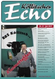 21. Echo Mitte 2007 - BBS Köllitsch eV