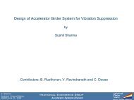 Design of Accelerator Girder System for Vibration Suppression