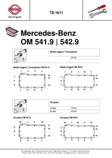 Mercedes-Benz OM 541.9 | 542.9 - Elring