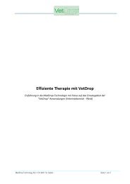 Effiziente Therapie mit VetDrop - Reiterhof Doose