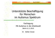 Unterstützte Beschäftigung - Autismus Deutschland eV