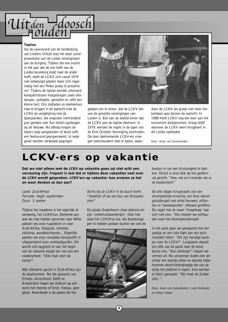 december 2003 - LCKV Jeugdvakanties