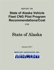 State of Alaska Vehicle Fleet CNG Pilot Program