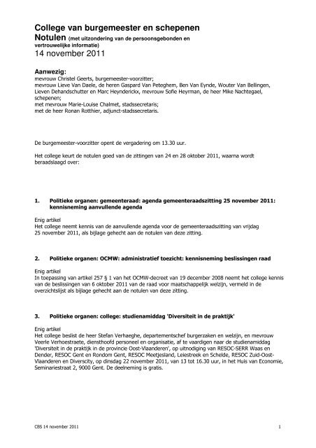 College 2011-11-14.pdf - Stad Sint-Niklaas