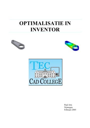 OPTIMALISATIE IN INVENTOR - CAD College
