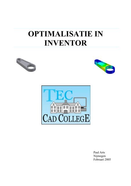 OPTIMALISATIE IN INVENTOR - CAD College