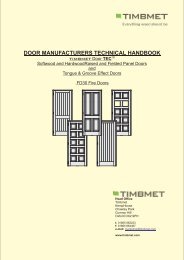 door manufacturers technical handbook - Timbmet
