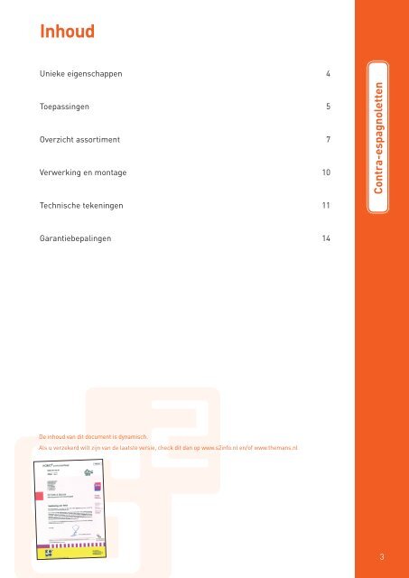 Contra-espagnoletten - Themans.nl