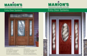Entry Door Systems - Manions Wholesale